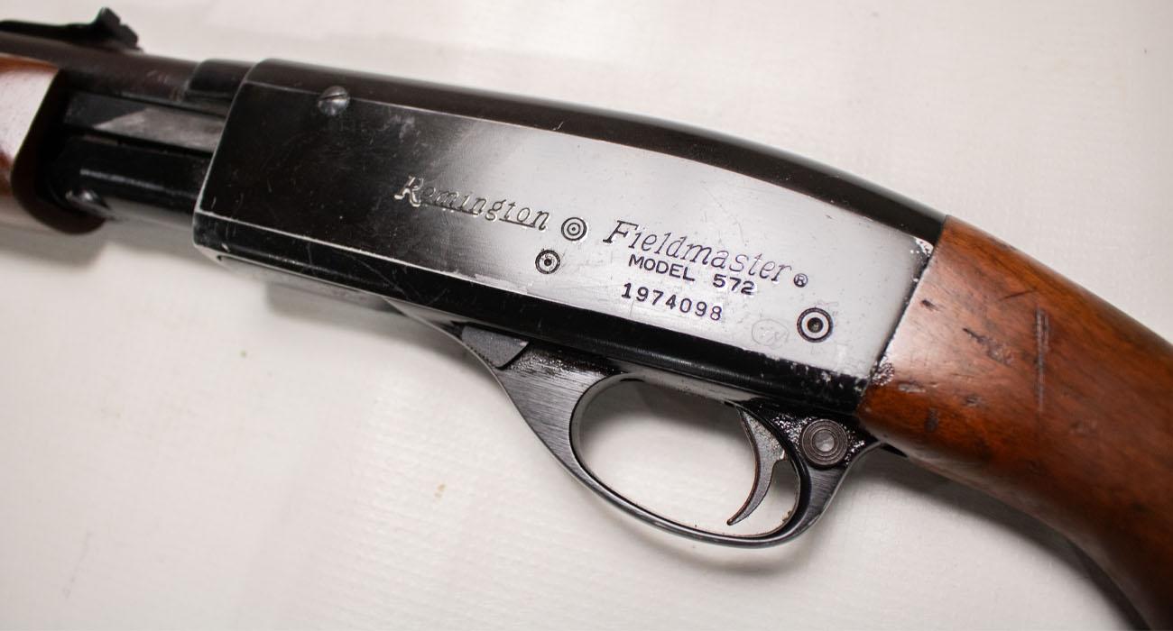 REMINGTON 572 Fieldmaster 22S/L/LR Police Trade-In Pump Action Rifle made in the USA